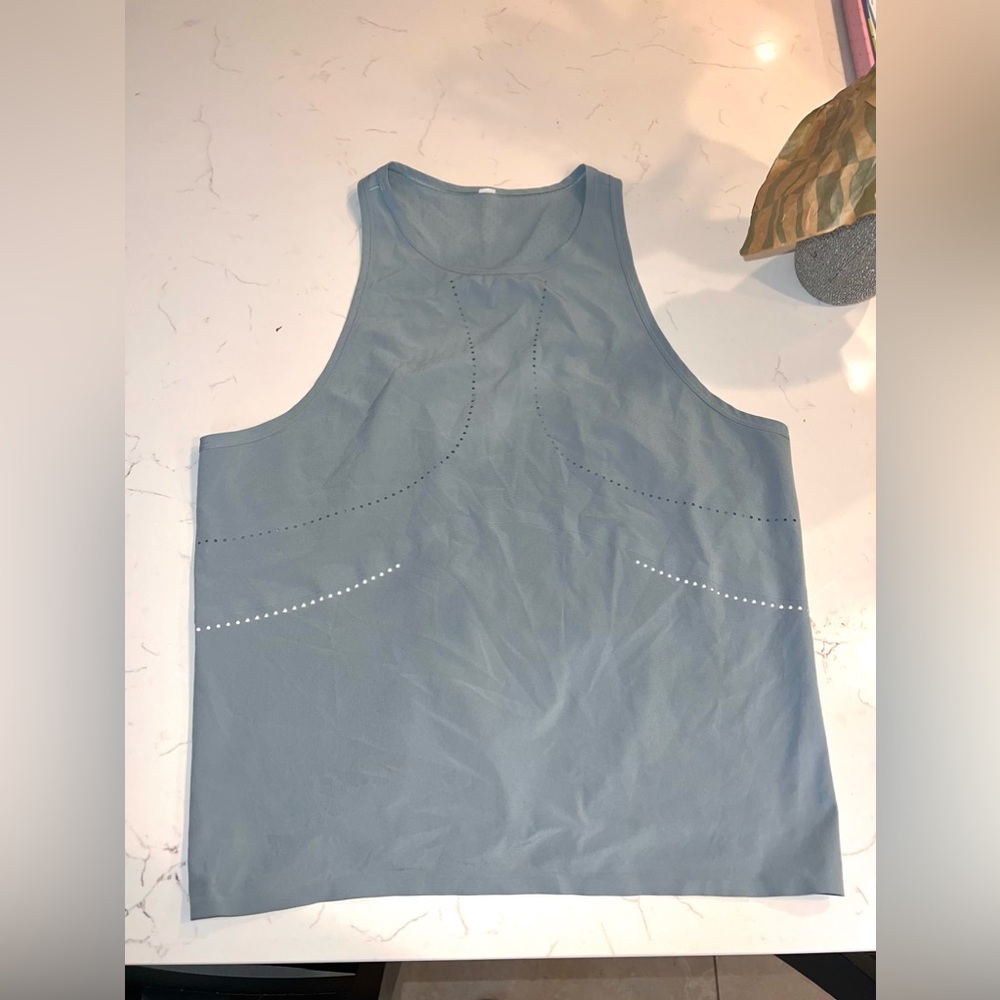 Lululemon Find Your Pace Tank blue cast